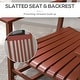 preview thumbnail 6 of 23, Outsunny Wooden Rocking Chair Set w/ Foldable Side Table, Outdoor Rocker Chairs