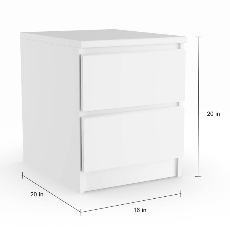 Porch & Den McKellingon Contemporary 2-drawer Nightstand