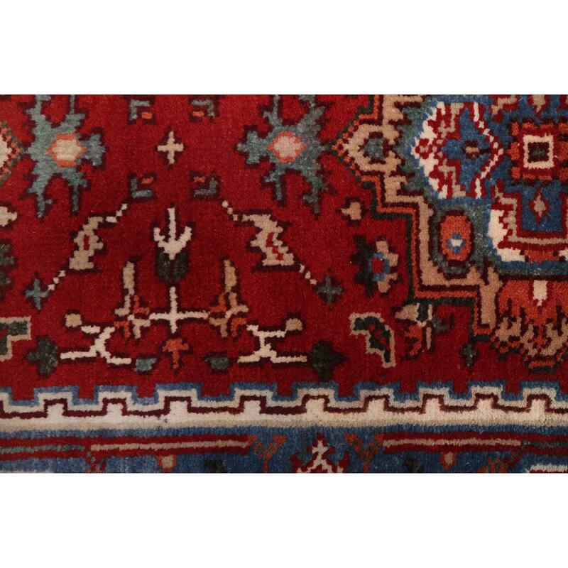 ECARPETGALLERY Hand-knotted Serapi Heritage Red Wool Rug - 2'6 x 16'5