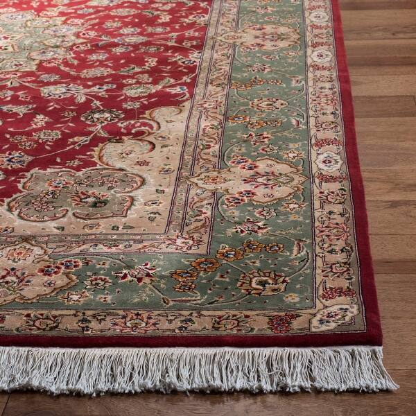Shop Safavieh Couture Hand Knotted Tabriz Floral Annedoris Traditional Oriental Wool Rug With Fringe Overstock 8861615