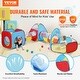 preview thumbnail 2 of 5, VEVOR 5 in 1 Kids Play Tent with Tunnel, Basketball Hoop for Boys, Girls, Red/Yellow/Blue - 5paragraphs
