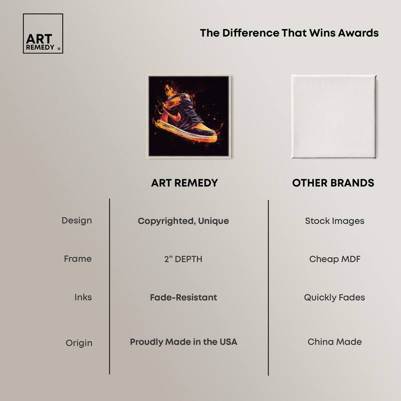 Jumpman on Fire II Canvas by Art Remedy