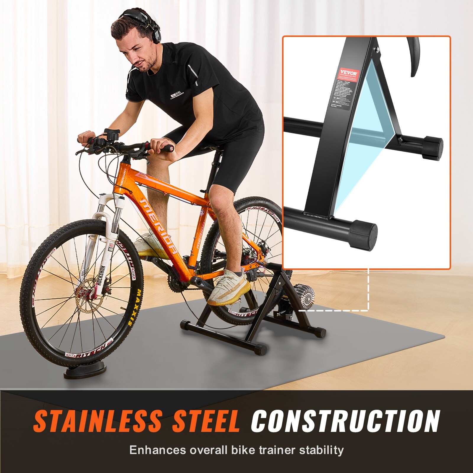 Bike Trainer Stand VEVOR , Magnetic Stationary Bike Stand