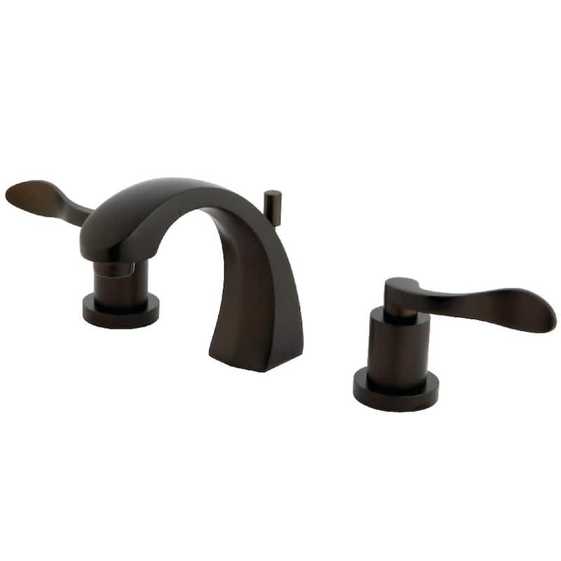 Kingston Brass NuWave 1.2 GPM Widespread Bathroom Faucet with Pop-Up - Oil Rubbed Bronze