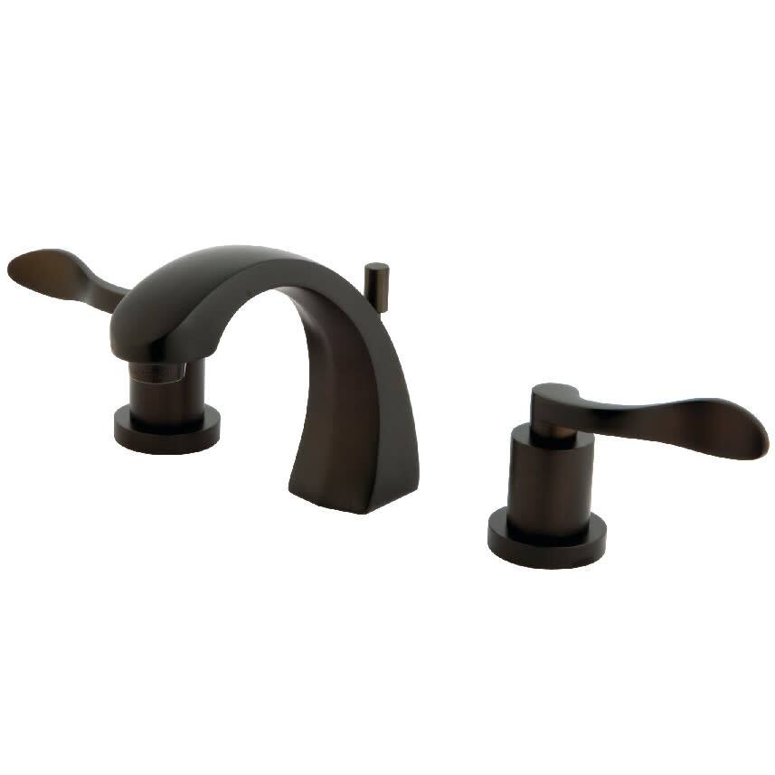 Kingston Brass NuWave 1.2 GPM Widespread Bathroom Faucet with Pop-Up