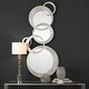 preview thumbnail 2 of 1, Uttermost Odiana Oversized Contemporary Linked Circles Decorative Wall