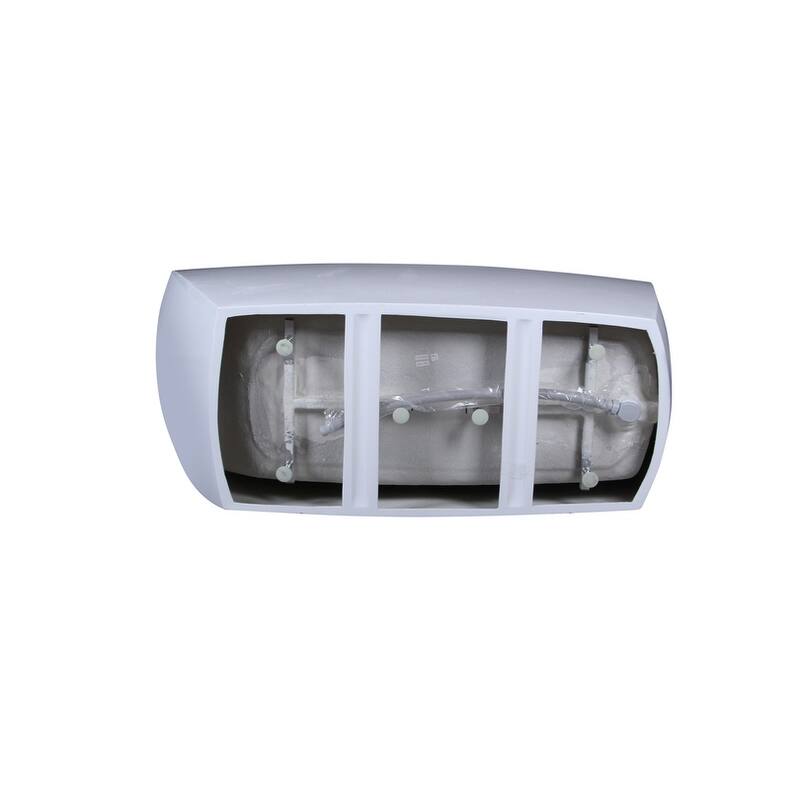 Peter Soaking Single Slipper Rectangular Bathtub in Glossy White