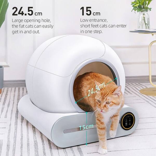best covered litter box for large cats Open Top Cat Litter Box with Shield CLH-12  IRIS USA