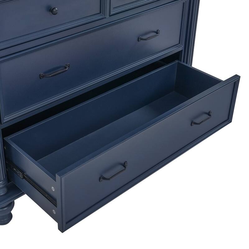 Farmhouse 77.3" Tall Kitchen Pantry Cabinet with 5 Drawers, 6 Door Shelves, 2 Adjustable Shelves