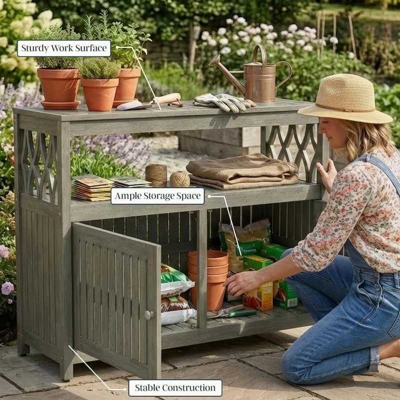 DTY Outdoor Living Longs Peak Eucalyptus Sideboard