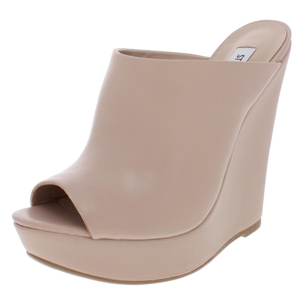 steve madden leather wedges