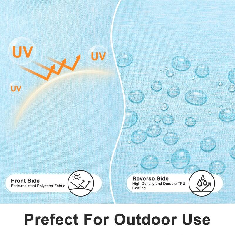 Aoodor Outdoor Dining Chair Cushions Set of 2, Waterproof Patio Furniture Seat Cushions, 18 x 19 inch