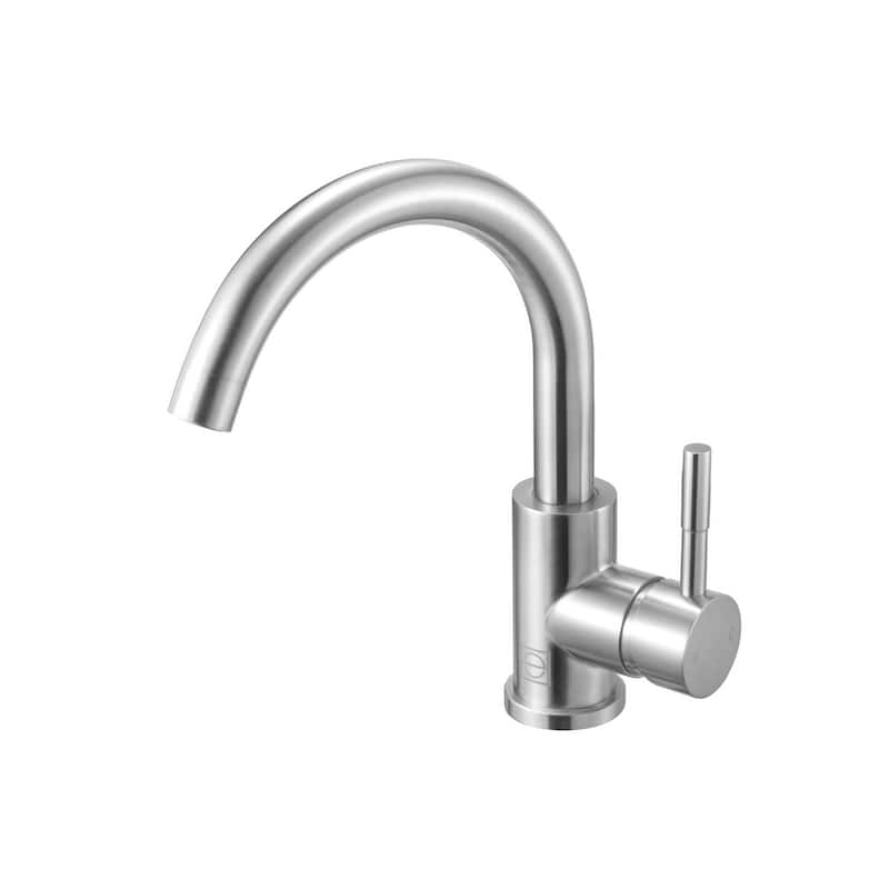 Elegant Lighting FAV-1003 Louis 1.5 GPM Single Hole Bathroom Faucet - Brushed Nickel