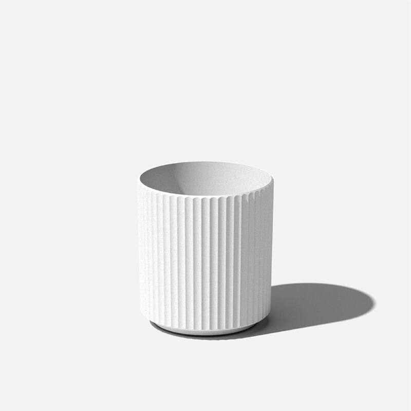 Veradek Demi Series Demi Round Planter - 12 inch - White