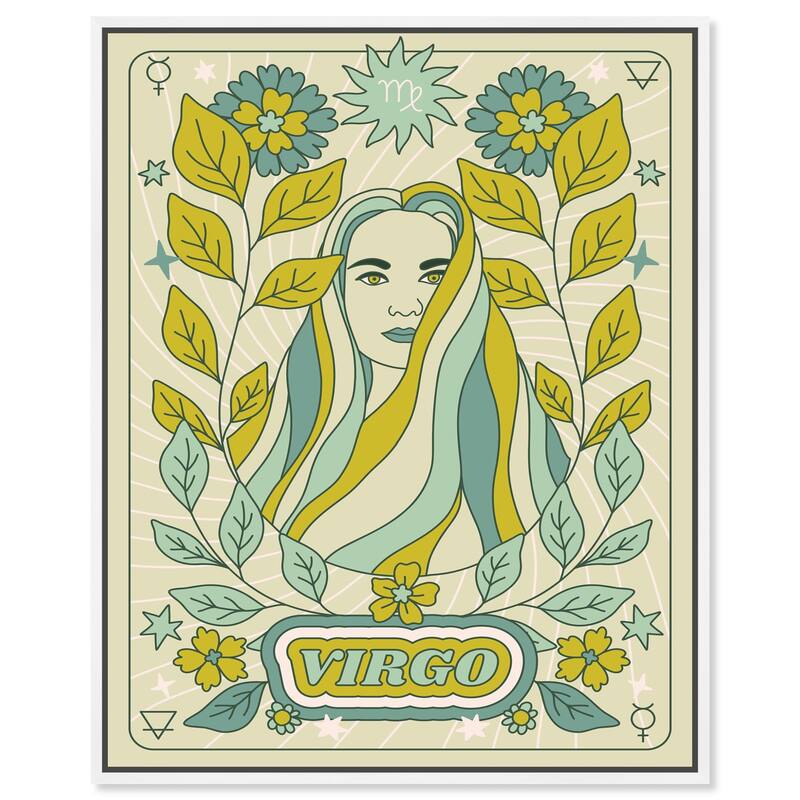 Virgo Stars Card Canvas by Art Remedy - 30" x 36" - White