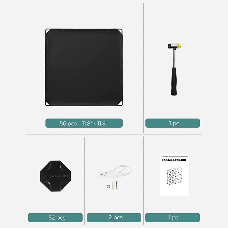 Black 16-Cube DIY Storage Organizer Shelf with ABS Connectors and Shelving for Living Room or Entryway