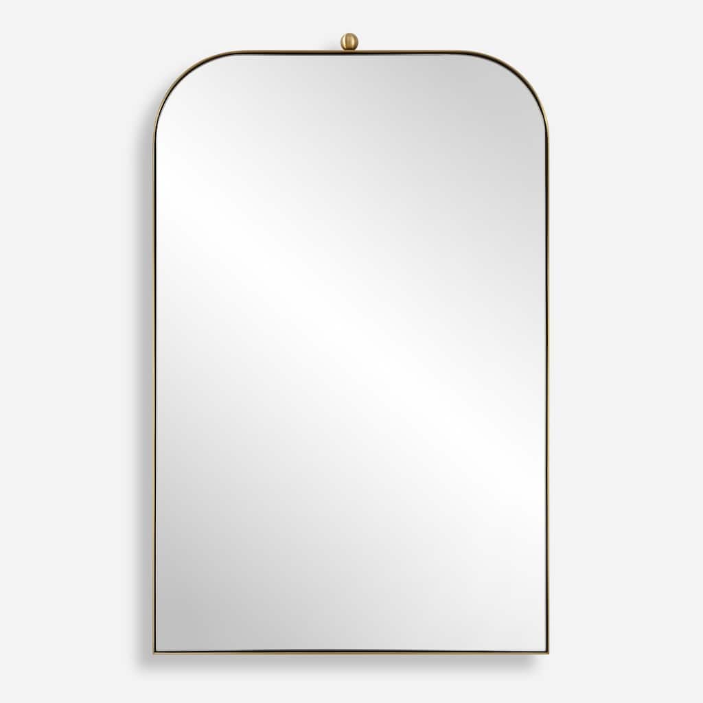 Arch Vanity Wall Mirror - 33" - Brass Plated Finish