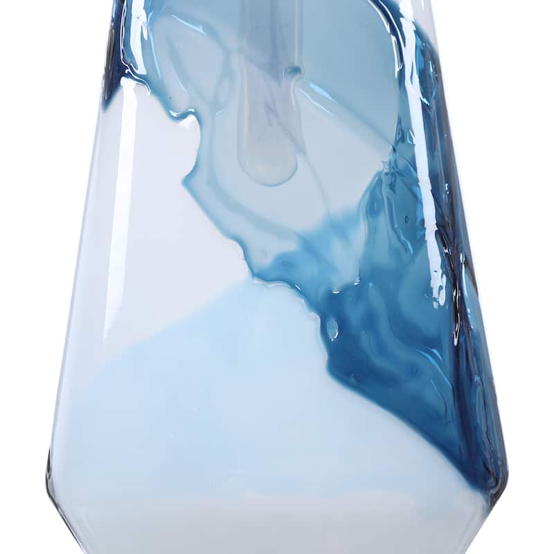 Uttermost Windswept Blue and White 1-Light Mini Pendant