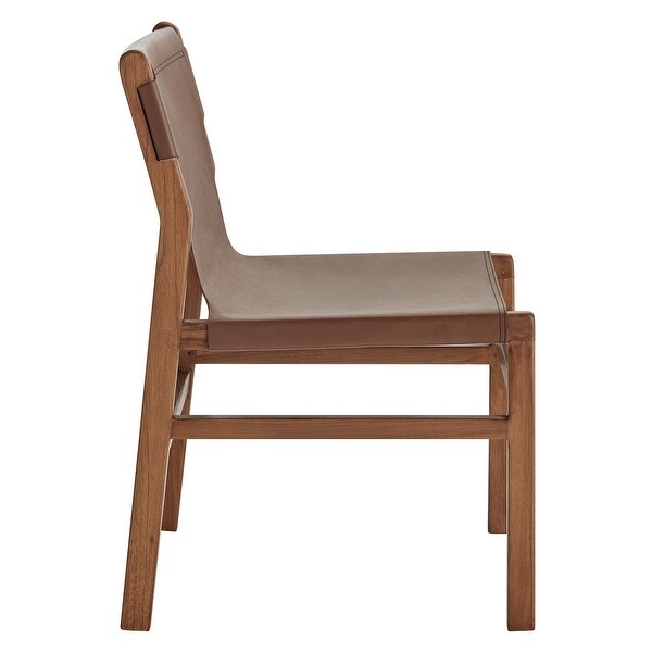 Orín Leather Dining Side Chair - Bed Bath & Beyond - 43032288