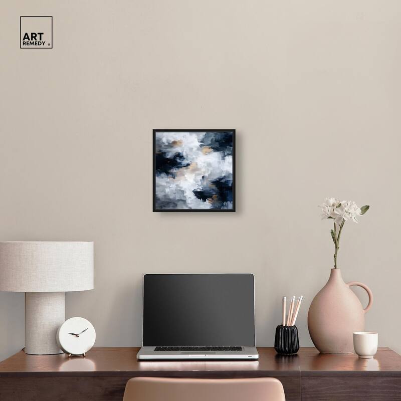 Midnight and Ivory II Canvas by Art Remedy