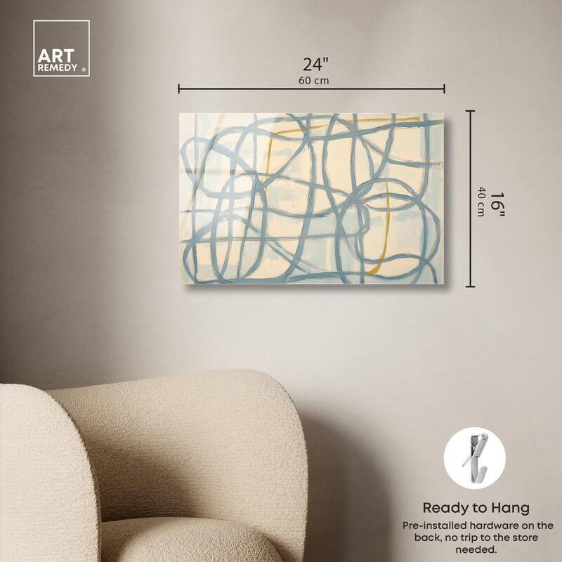 Unbroken Line II Acrylic by Art Remedy, Ready to Hang