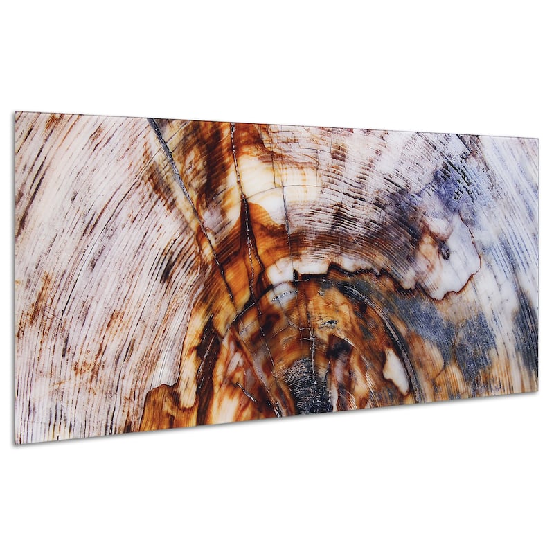 "Impact A" Frameless Free Floating Tempered Glass Panel Graphic Wall Art