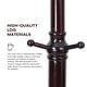 preview thumbnail 22 of 35, Rubberwood Freestanding Coat Rack, Entryway Coat Tree with Hooks - 74"H x 16.5"Dia
