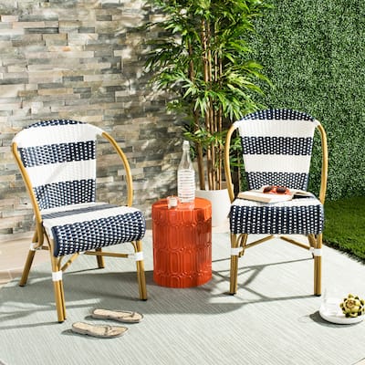 SAFAVIEH Mya French Bistro Stacking Side Chair (Set of 2) - 21W x 34D x 25H