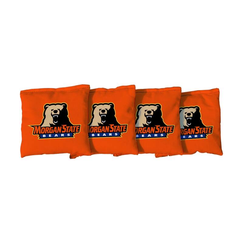 Morgan State MSU Bears Orange Cornhole Bags Version 1 - Corn Filled
