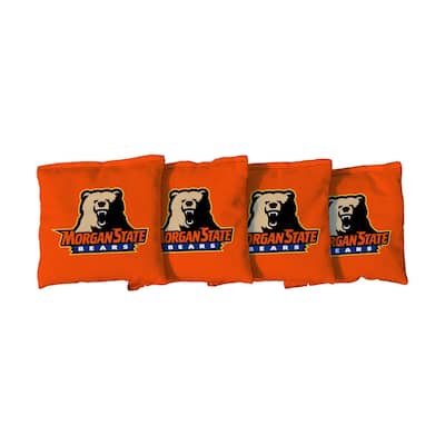 Morgan State MSU Bears Orange Cornhole Bags Version 1
