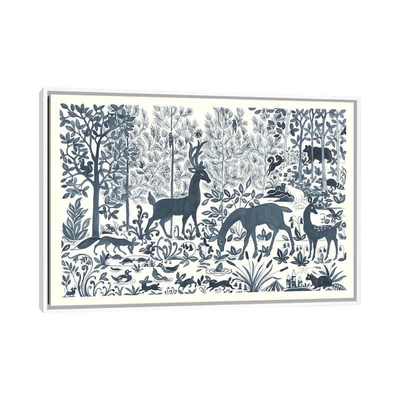 iCanvas "Forest Life I" by Miranda Thomas Framed Canvas Print - White - 26x40