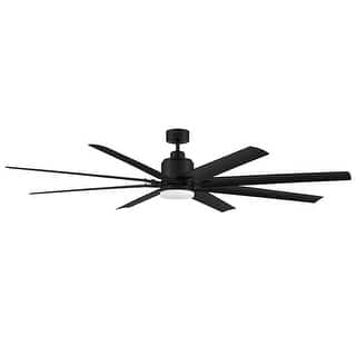 Trade Winds Ezra 72" LED Outdoor Ceiling Fan in Matte Black