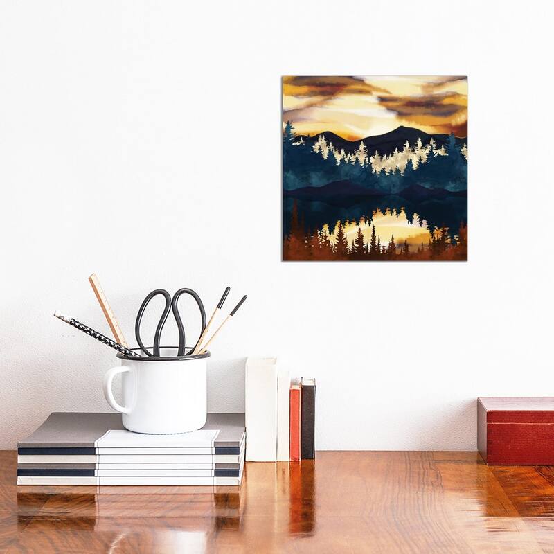 iCanvas "Fall Sunset" by SpaceFrog Designs Canvas Print - 12x12x0.75