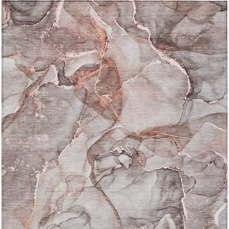 Almiz Artistic Abstract Weather Resistant Timeless Fusion Runner Outdoor Rug