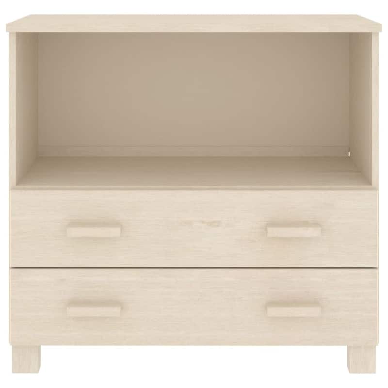 vidaXL Sideboard Buffet Console Cabinet for Bedroom HAMAR Solid Wood Pine - 33.5"x13.8"x31.5"