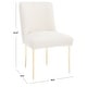 preview thumbnail 117 of 124, SAFAVIEH Couture Nolita Velvet Accent Chair - Mustard / Brass - 28"x23"x35.3" - 28" W x 23" D x 35" H