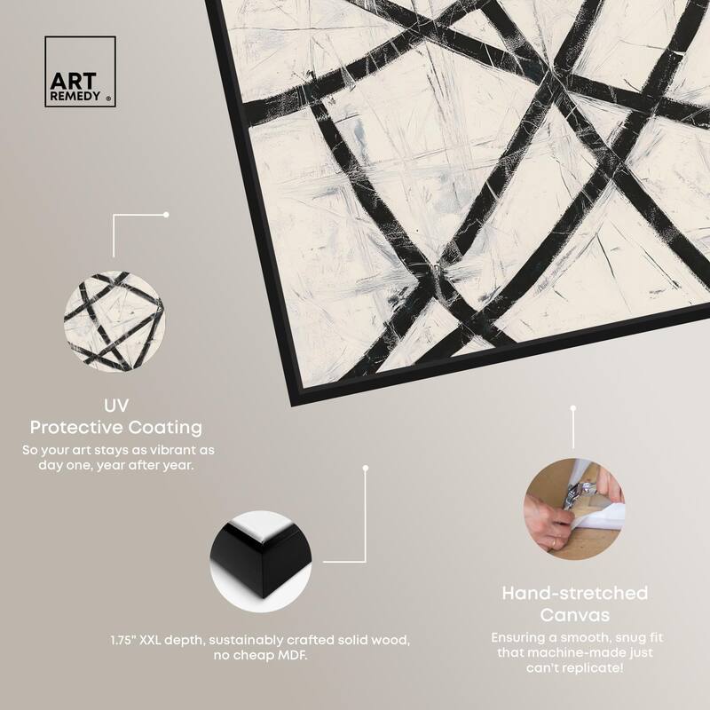 Intersecting Lines I Canvas by Art Remedy