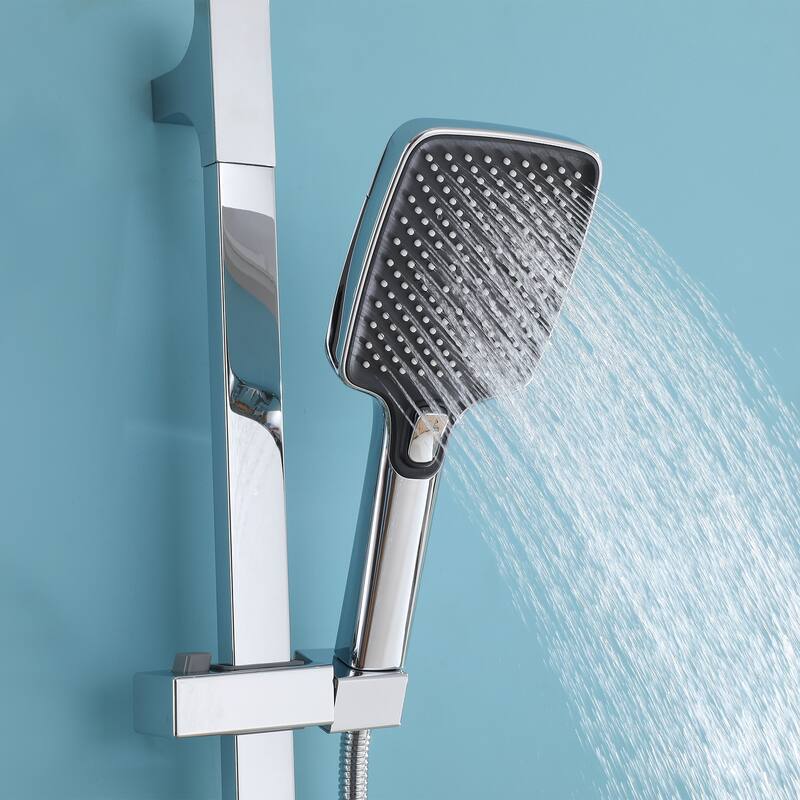 Wall Mounted Tub & Shower Faucet With Handshower Head And Rough in-Valve
