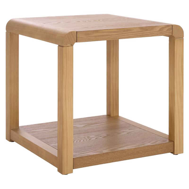 SAFAVIEH Home Omara 2 Tier Side Table - 20"W x 20"D x 20"H