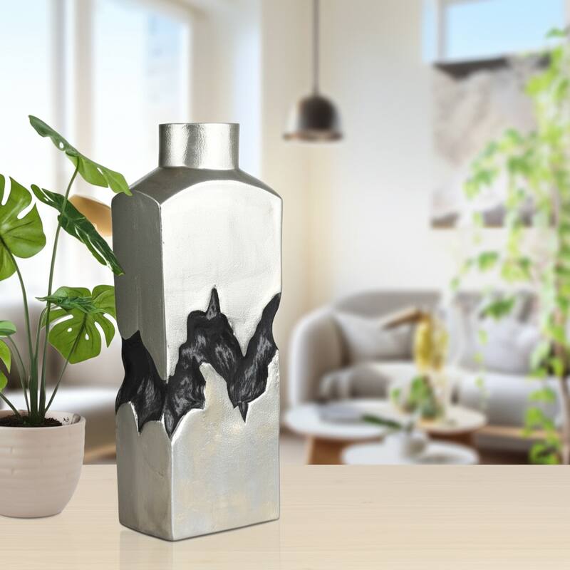 Metal Modern Sculptural Decorative Vase Abstract Design Artistic Form