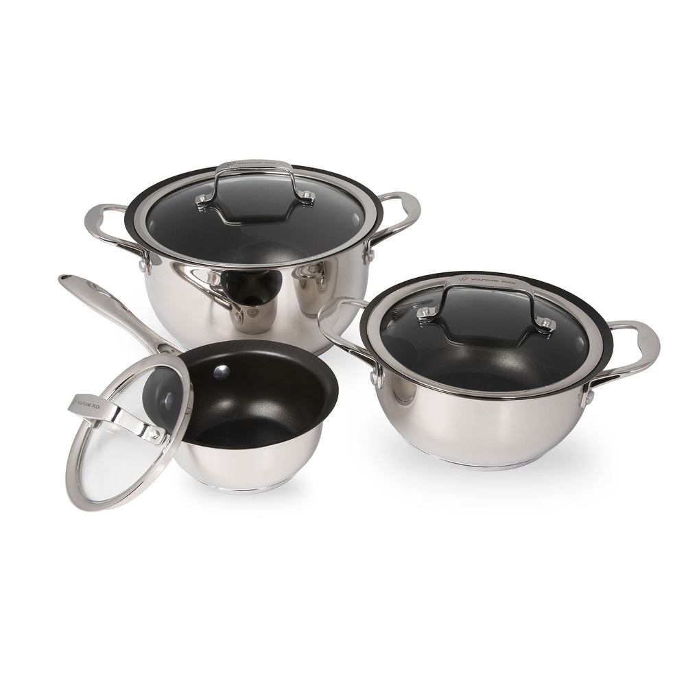 Wolfgang Puck Bistro Elite 17pc Stainless Cookware Set 