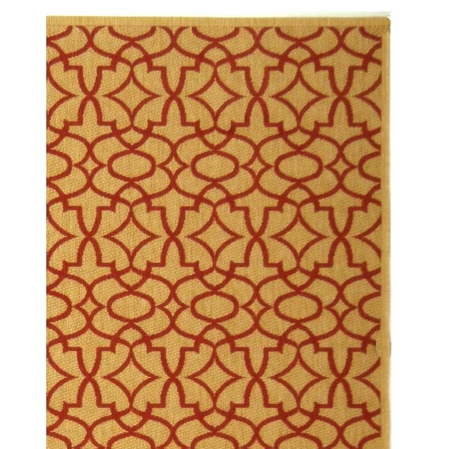 SAFAVIEH Courtyard Penny Indoor/ Outdoor Waterproof Patio Backyard Rug