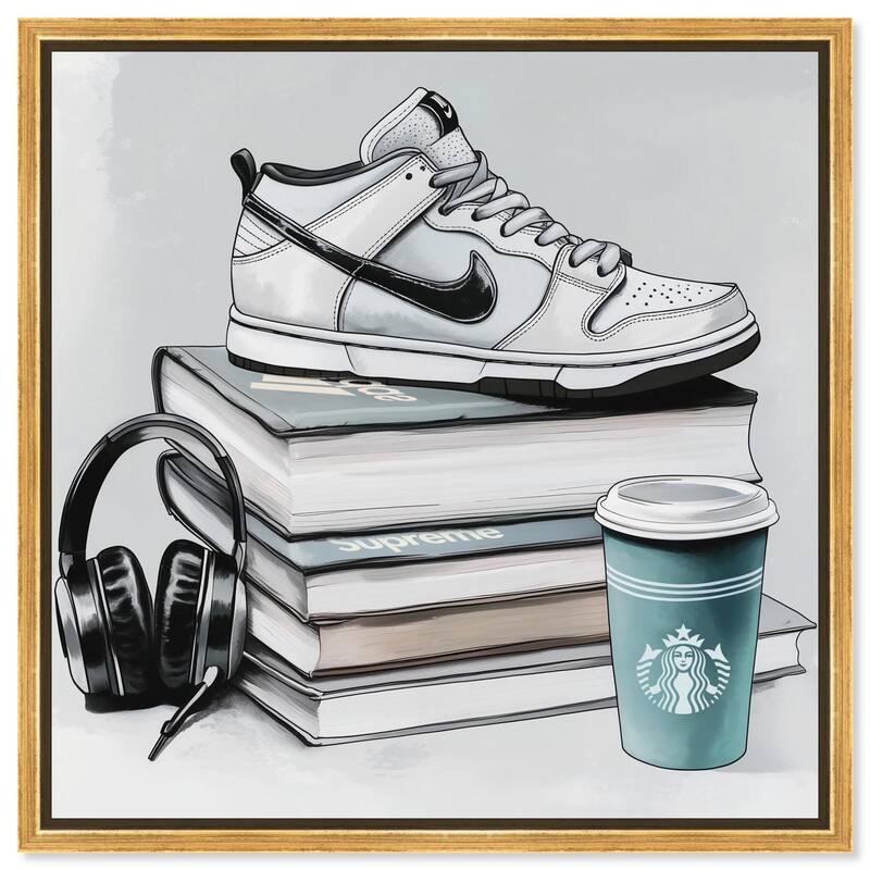 The Absolute Essentials Canvas by Art Remedy - 16" x 16" - Gold