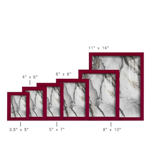 dimension image slide 1 of 6, Abstract Ink Fantasy I -Framed Print w/glass-Cherry Red