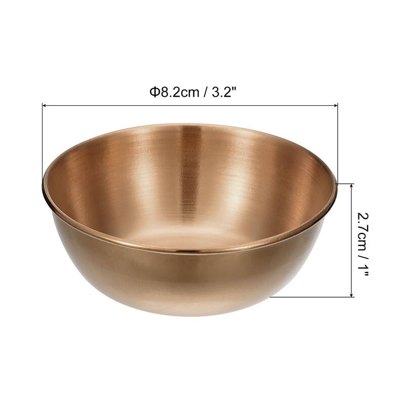Stainless Steel Sauce Dishes, Metal Sauce Bowls Condiment Cups - Rose Gold - 2Pcs
