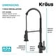 preview thumbnail 131 of 148, Kraus Britt Commercial 3-Function 1-Handle Pulldown Kitchen Faucet