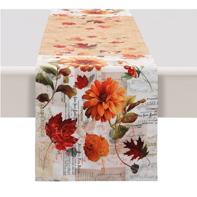 Fall Foliage Table Runner - 13x90