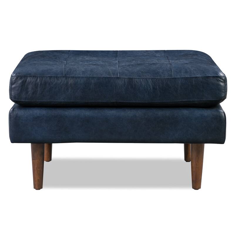 Poly & Bark Napa Ottoman - Full Grain Genuine Italian Leather