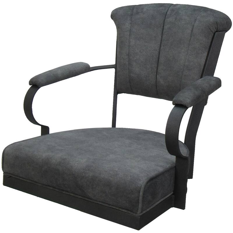 Miami Swivel Metal Caster Chair on Reading Base - 18" High Seat