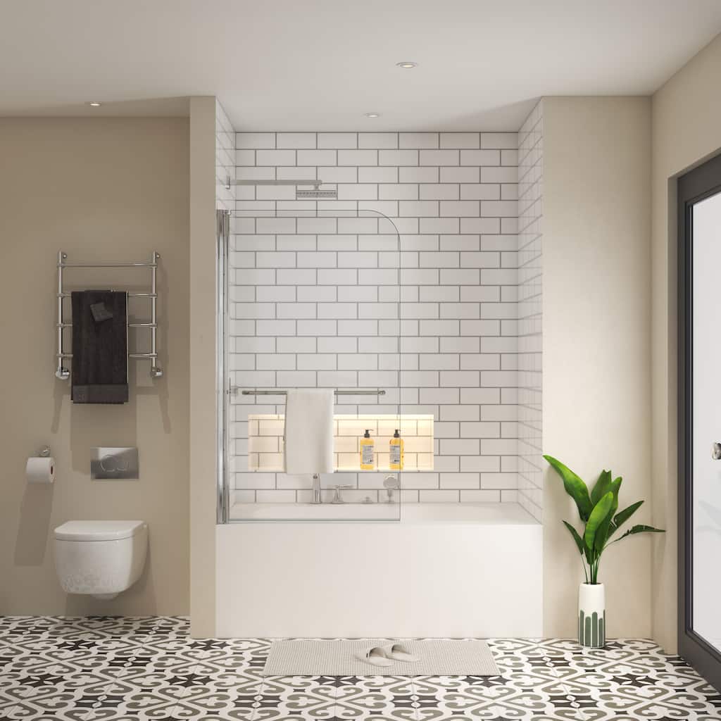 Bath tub Pivot shower screen